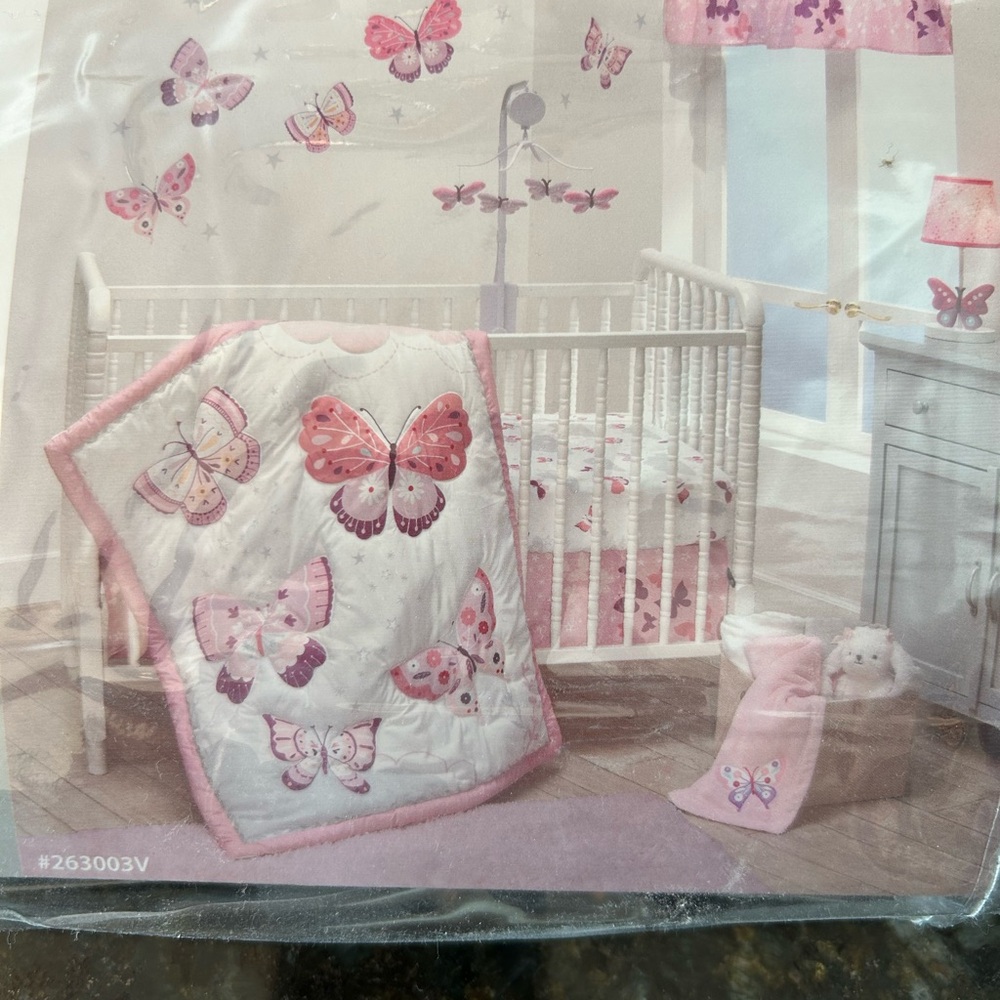 Lambs & Ivy 3 Piece Butterfly Kisses Collection